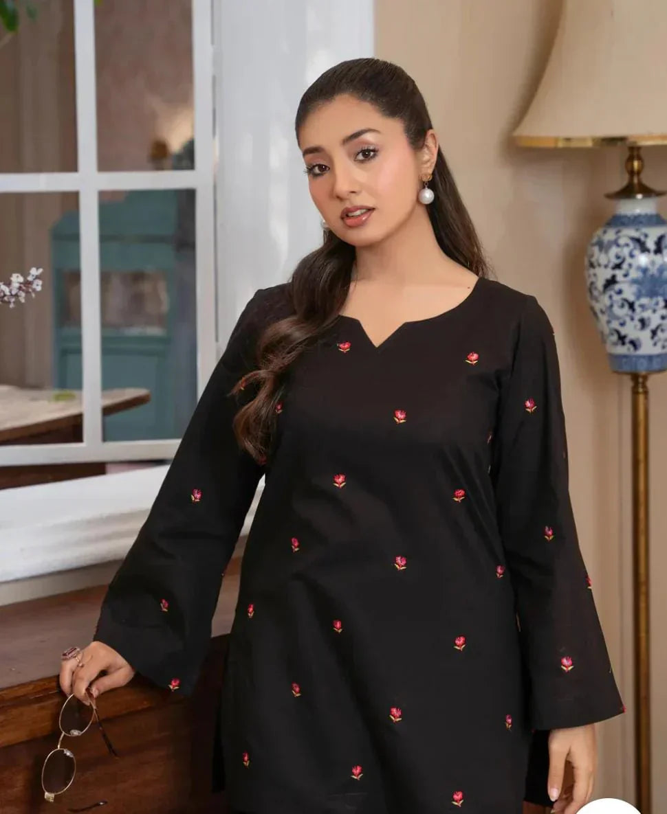 Flower-Petal Furshi Shalwar 3pc Haram-Store