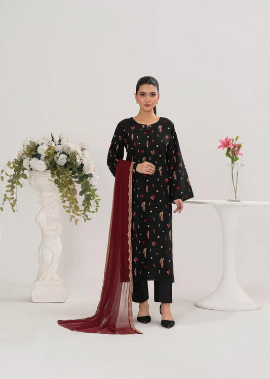 DREAM EMBROIDERED 3PCS  -Haram Store