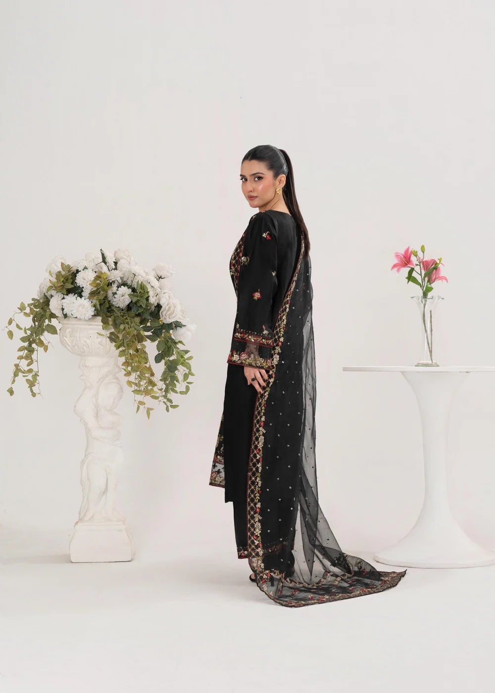AROOSH EMBROIDERED 3PCS -Haram Store