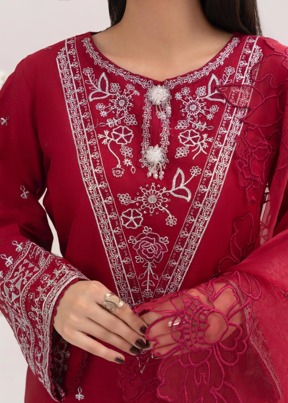 ALLEY EMBROIDERED 3PCS-Haram Store