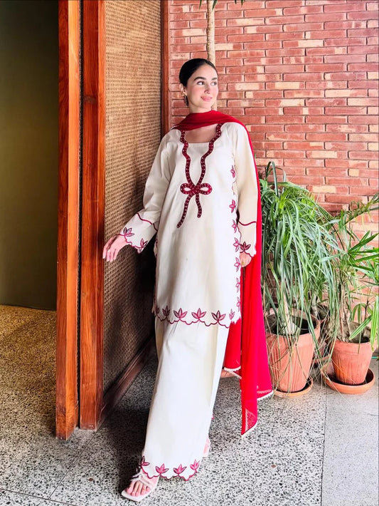 Nayyab Embroidered 3-Pcs-Haram Store